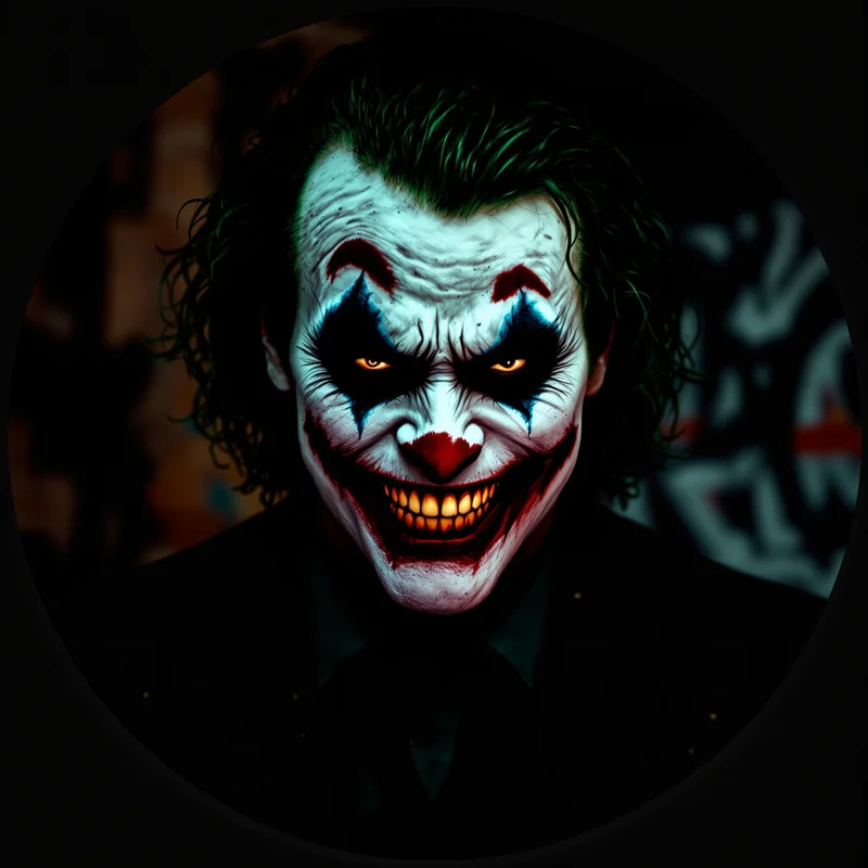 Joker PFP with bold composition and chaotic energy