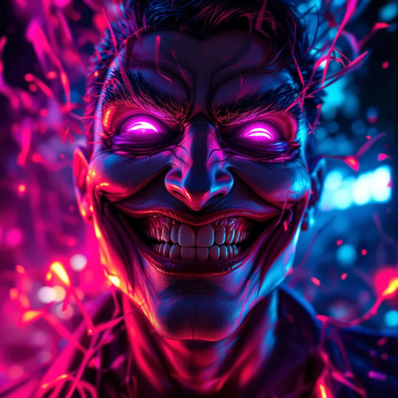 Joker PFP with bold composition and chaotic energy