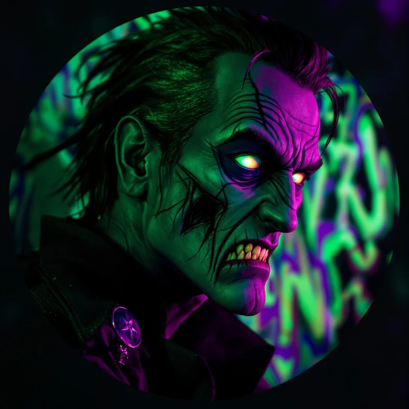 Joker profile image optimized for identity and visibility