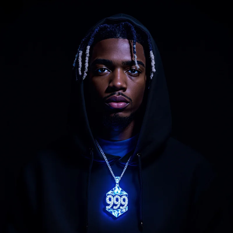 Juice WRLD 999 ice pendant avatar.
