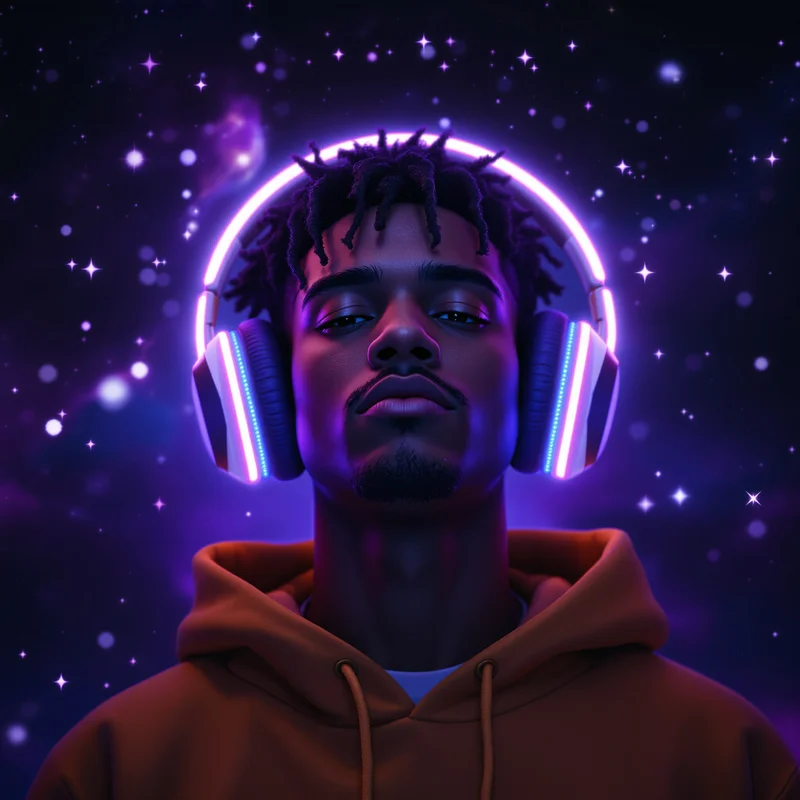 Juice WRLD astral headphones PFP.