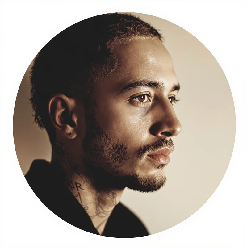 Juice WRLD avatar profile image with introspective expression