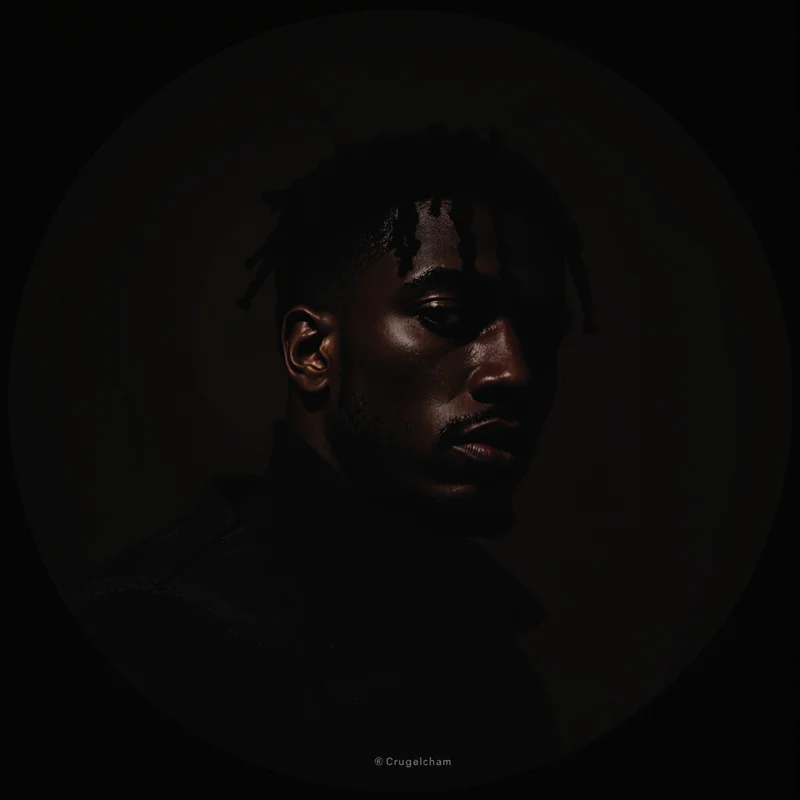 Juice WRLD avatar profile image with introspective expression