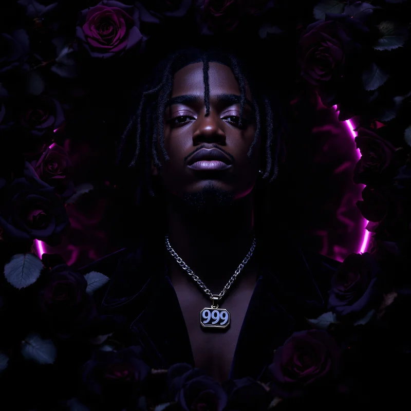 Juice WRLD black rose 999 avatar.
