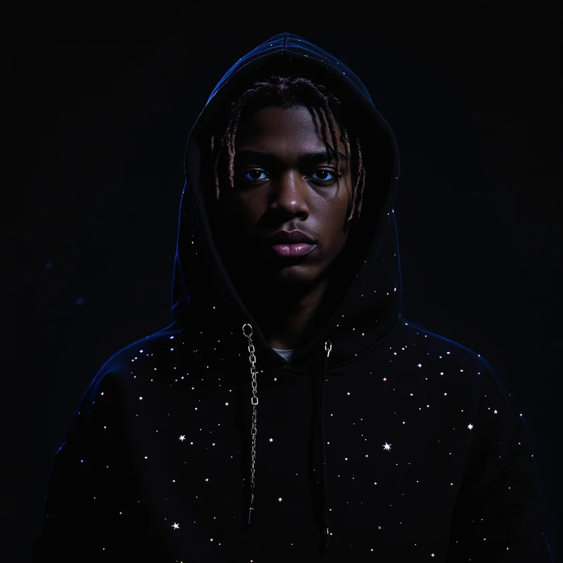 Juice WRLD black star hoodie avatar.