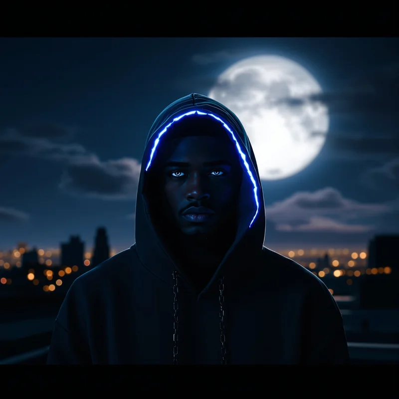 Juice WRLD moonlit hoodie avatar.
