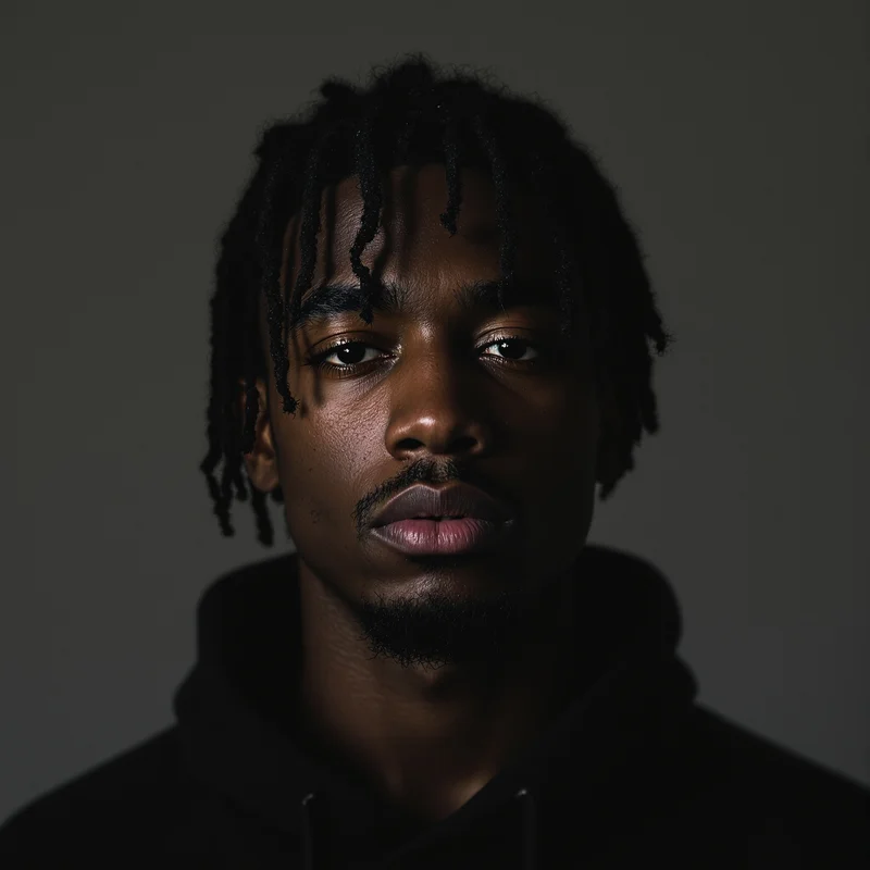 Juice WRLD PFP with soft composition and identity focus