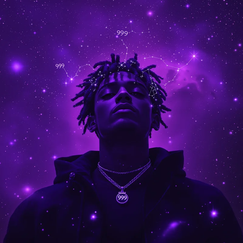 Juice WRLD purple galaxy 999 PFP.