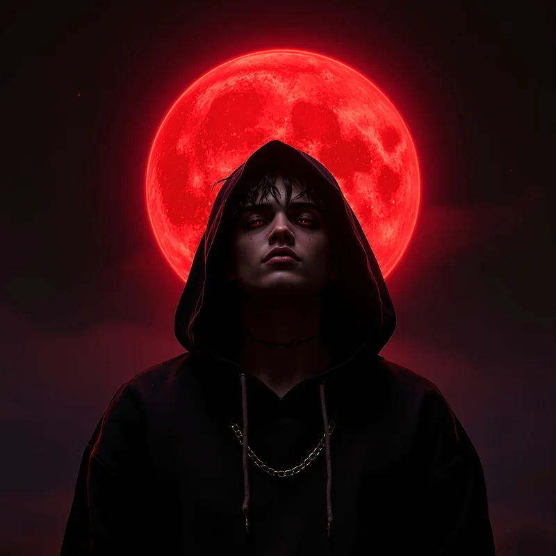 Juice WRLD red moon 999 PFP.