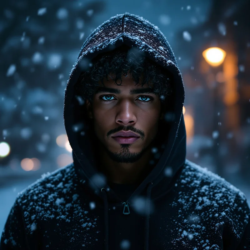 Juice WRLD snowfall hoodie avatar.