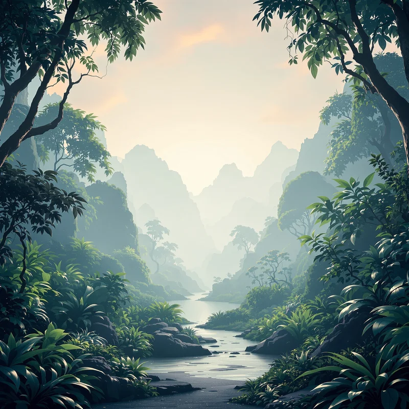 Apex distant jungle background