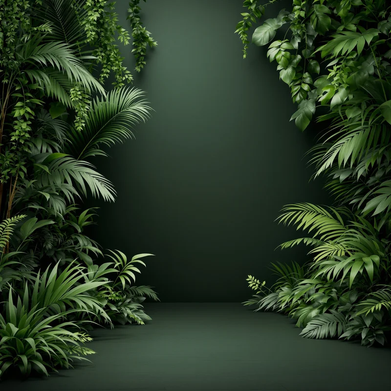 Studio minimal jungle background