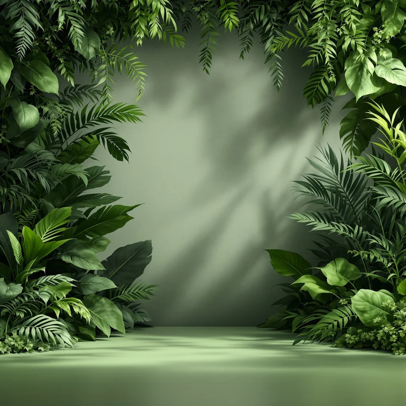 Studio minimal jungle background