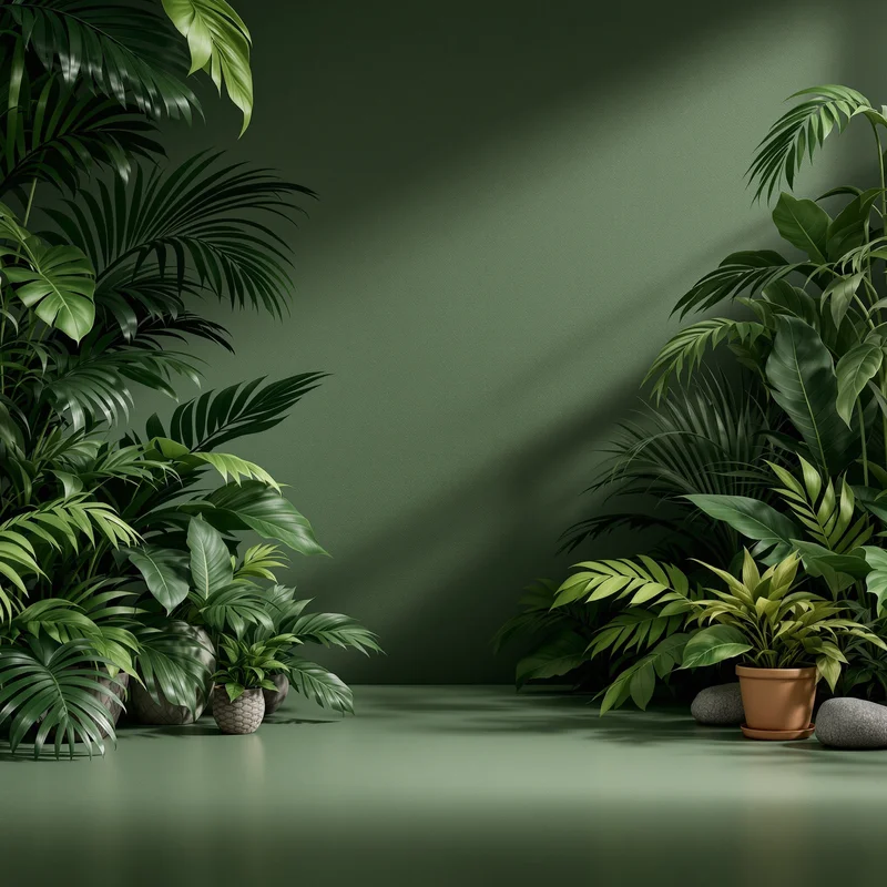 Studio minimal jungle background