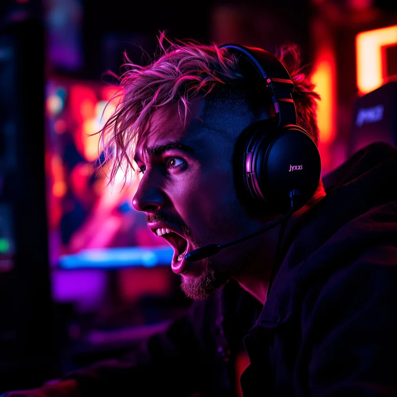 streamer style PFP with ranked grind and RGB mix