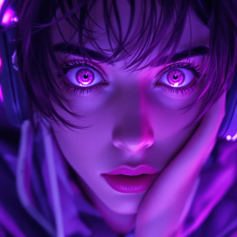 jynxzi style gaming PFP avatar with wide open eyes