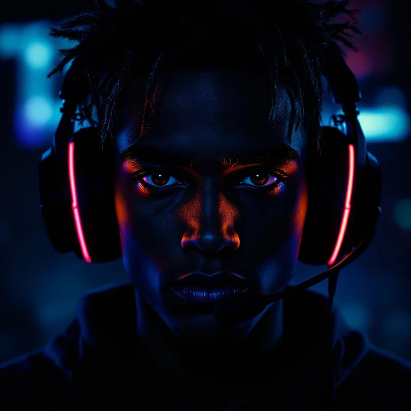 dark streamer jynxzi pfp with cinematic gamer aura