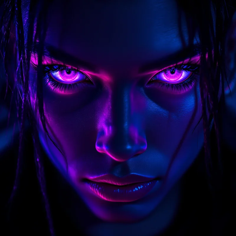 purple rgb jynxzi pfp with cyber gamer aura