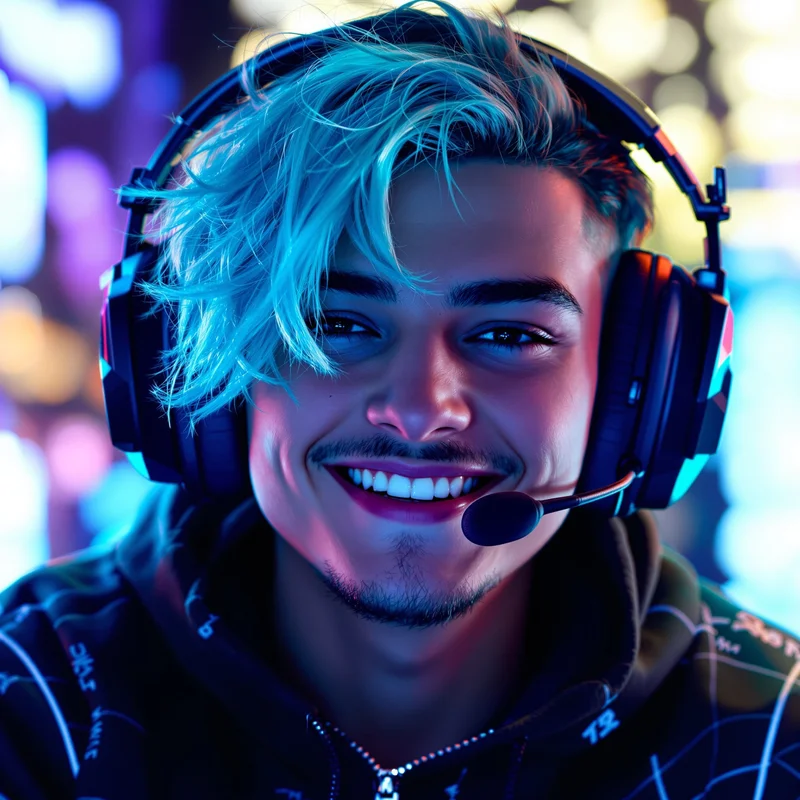 jynxzi style gaming PFP avatar with confident smirk