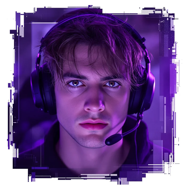 jynxzi inspired avatar with focused stare and twitch overlay frame