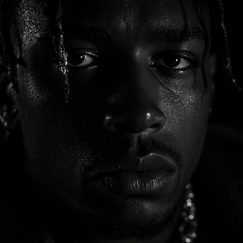 opium-inspired ken carson PFP with moody studio lighting