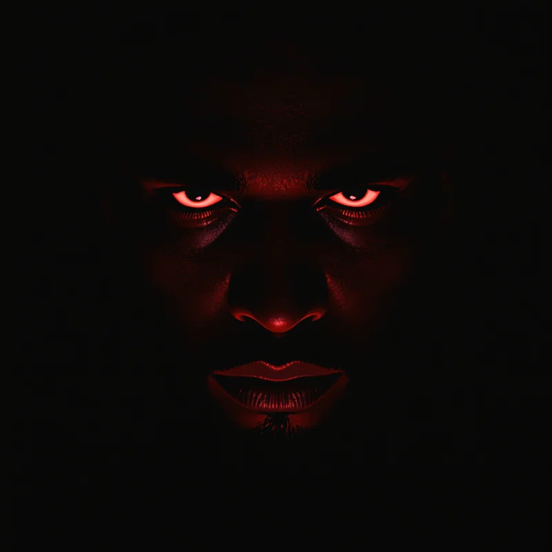 opium shadow ken carson pfp with dark silhouette aura
