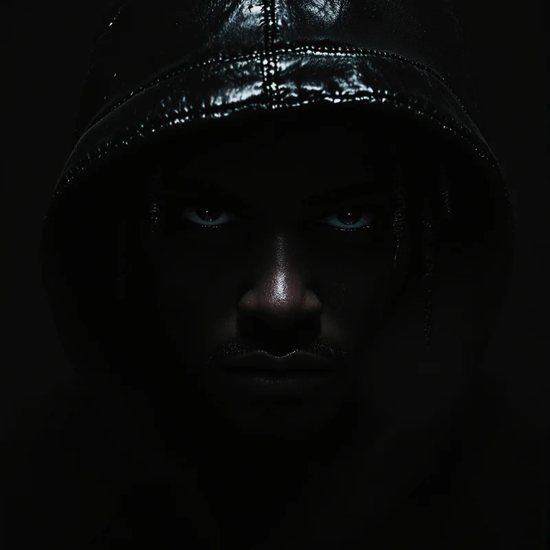 shadow ken carson pfp with hidden dark silhouette