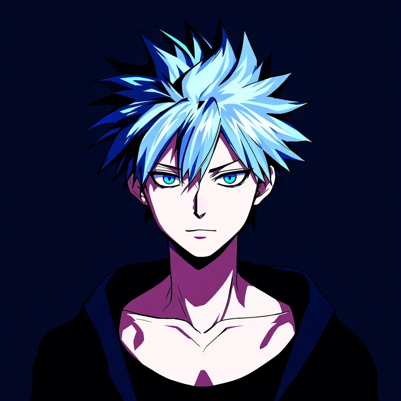 Killua Zoldyck PFP with speed effect for social media avatar