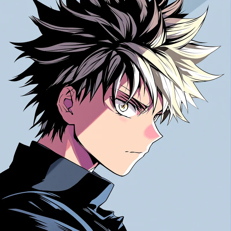 Killua profile picture with blue lighting for avatar display