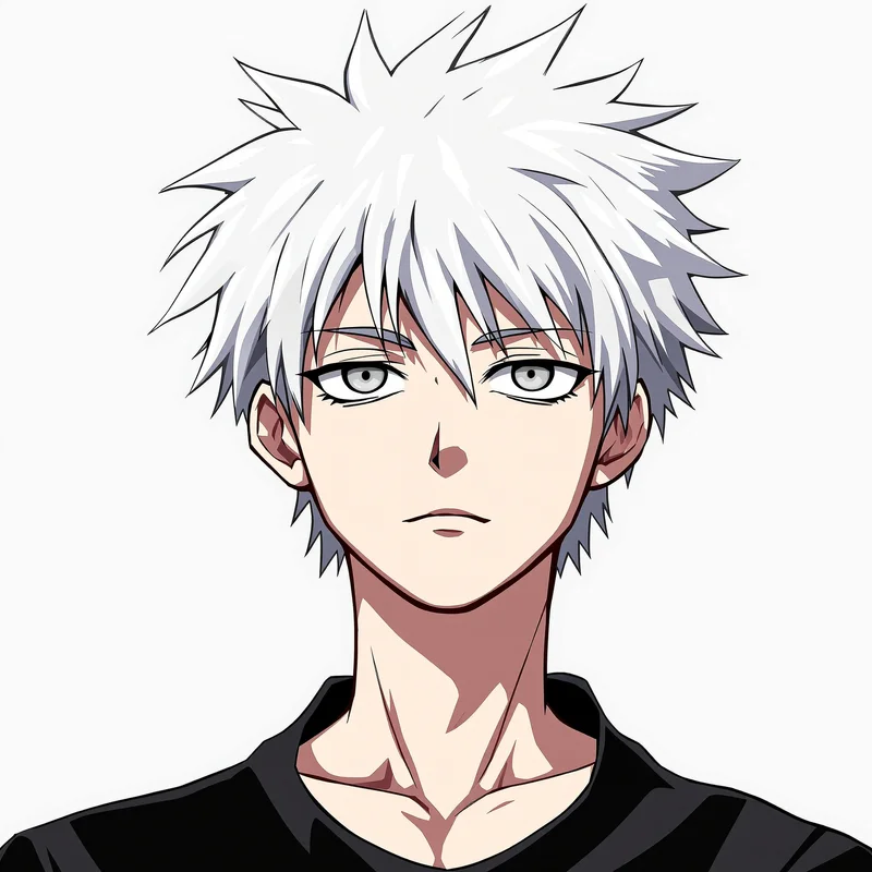 Killua anime PFP with speed effect for social media avatar