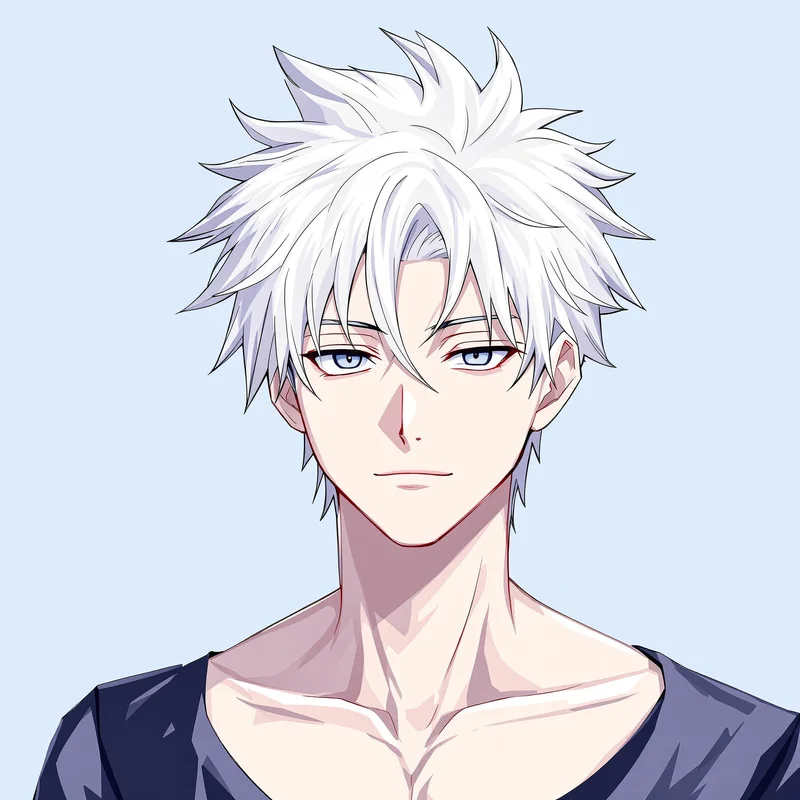 Killua profile picture with electric aura for social media avatar
