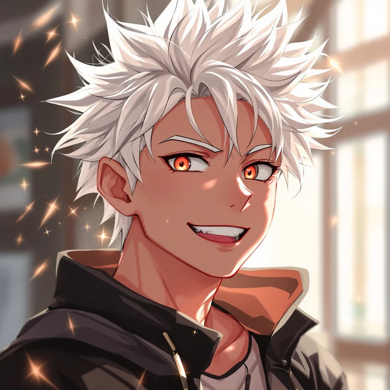 Cute Killua PFP with playful anime smile