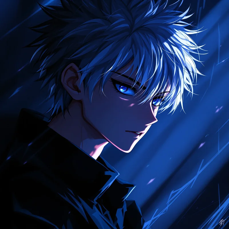 Killua internet legend PFP with untouchable aura