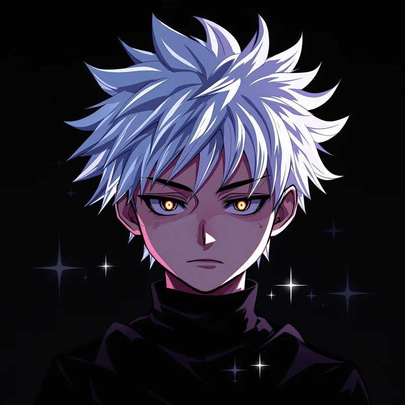 Killua avatar image with calm expression for avatar display