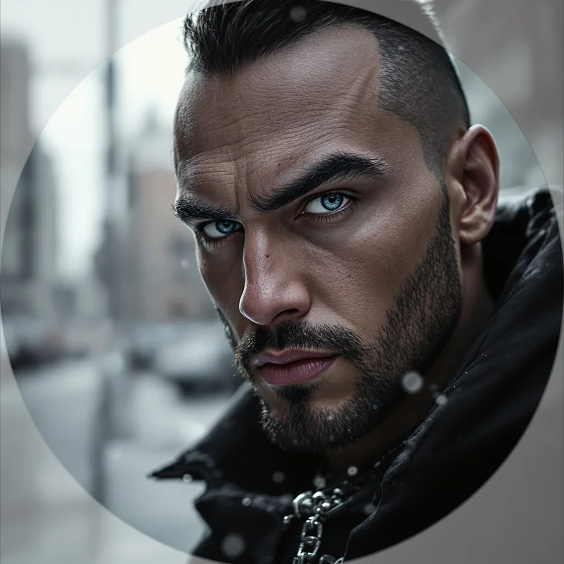 King Von avatar profile image with focused expression