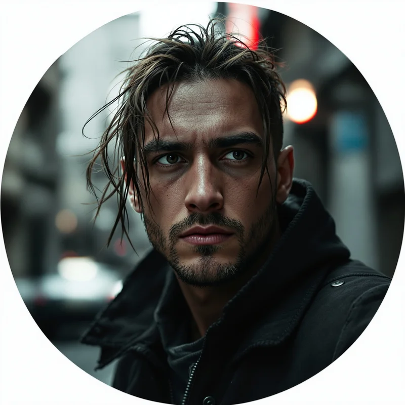 King Von avatar profile image with focused expression