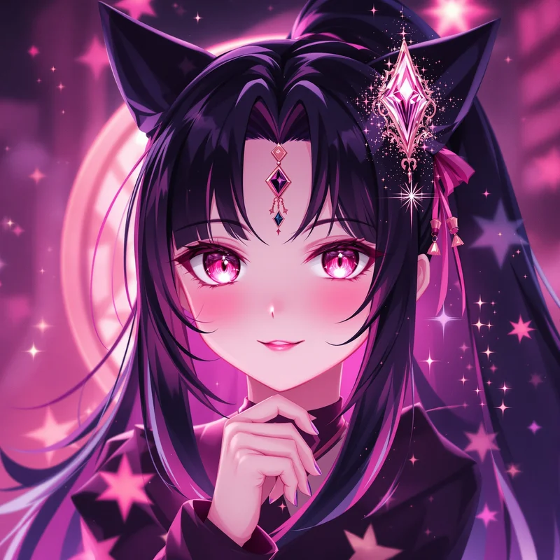 candy eclipse kuromi pfp with candy eclipse shimmer for cute profile picture