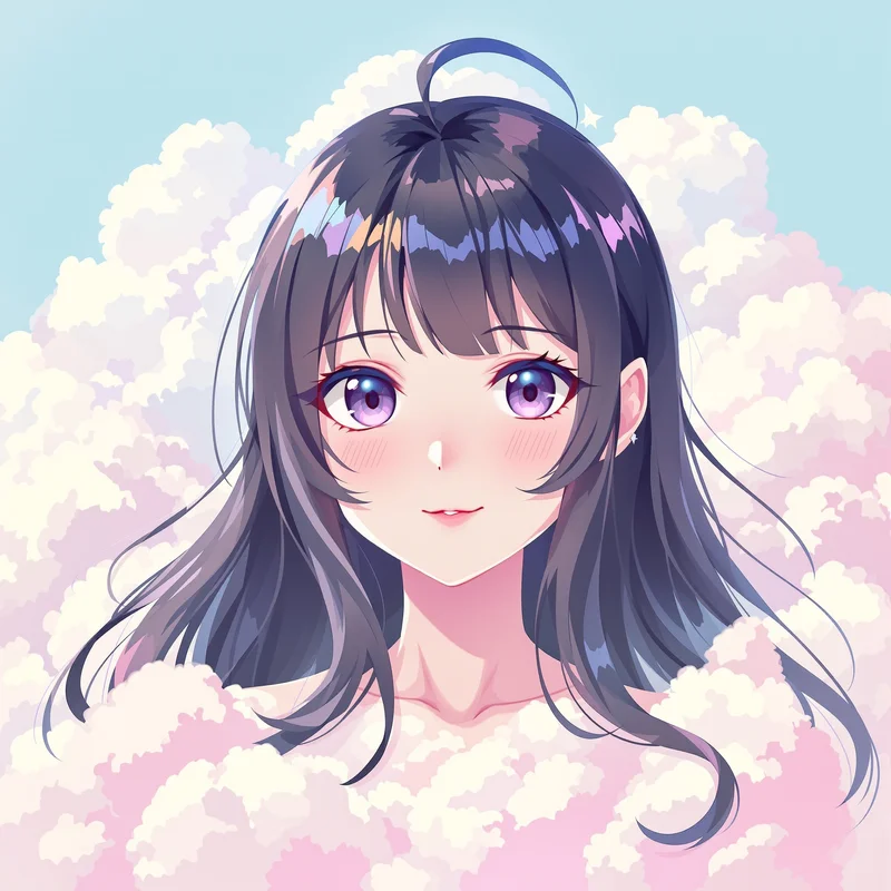 cloud candy kuromi pfp with cloud candy softness for cute profile picture