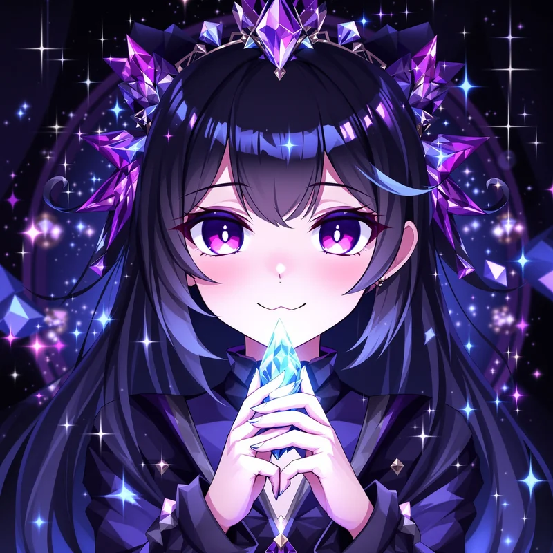 crystal mischief kuromi pfp with crystal mischief gleam for cute avatar