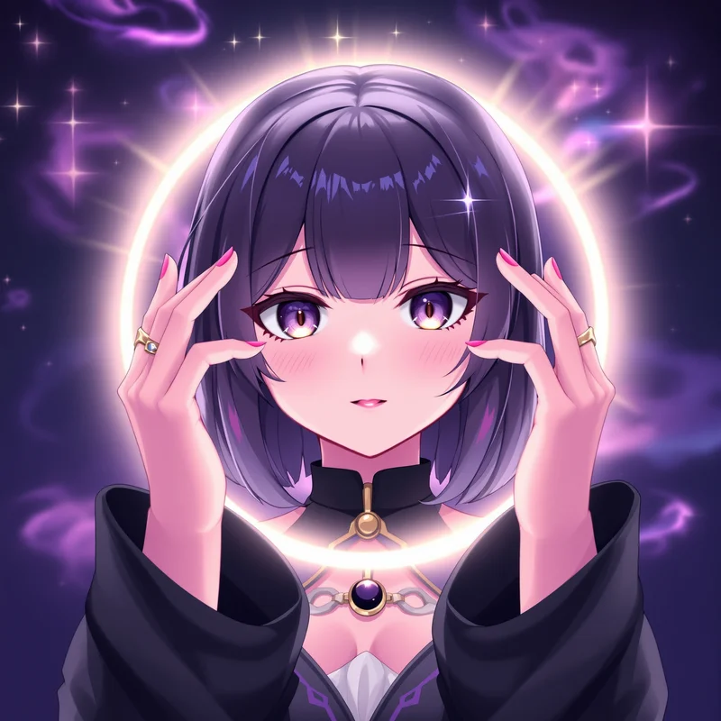 eclipse kawaii kuromi pfp with eclipse kawaii ring for cute avatar