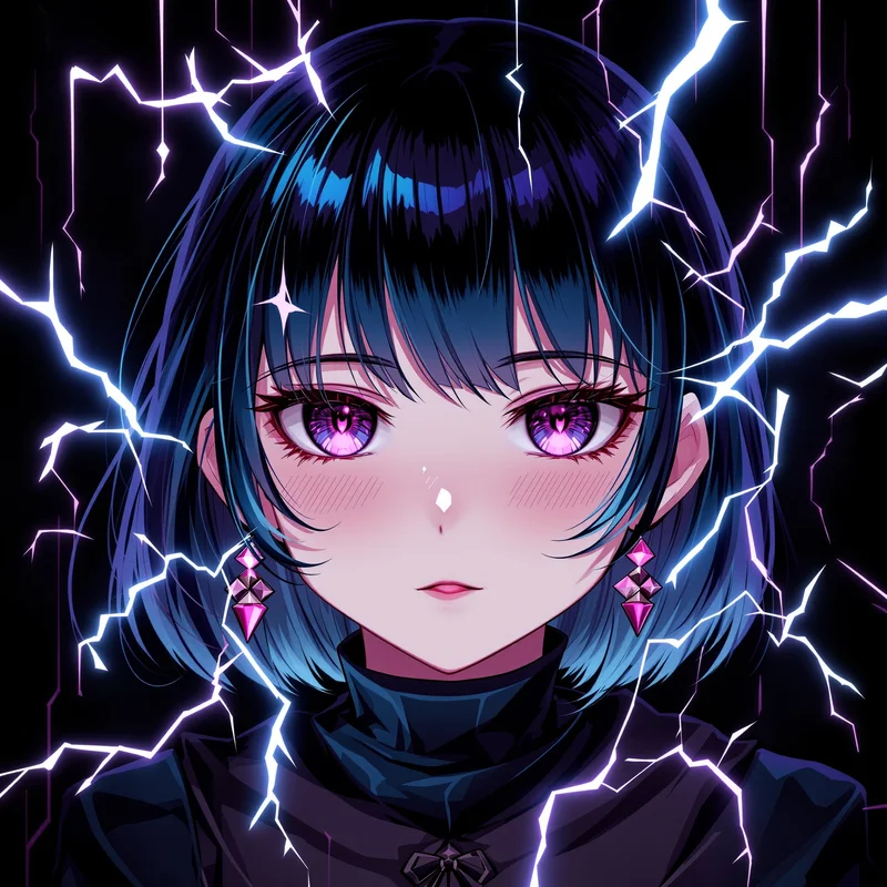 electric velvet kuromi pfp with electric velvet edge for cute profile picture