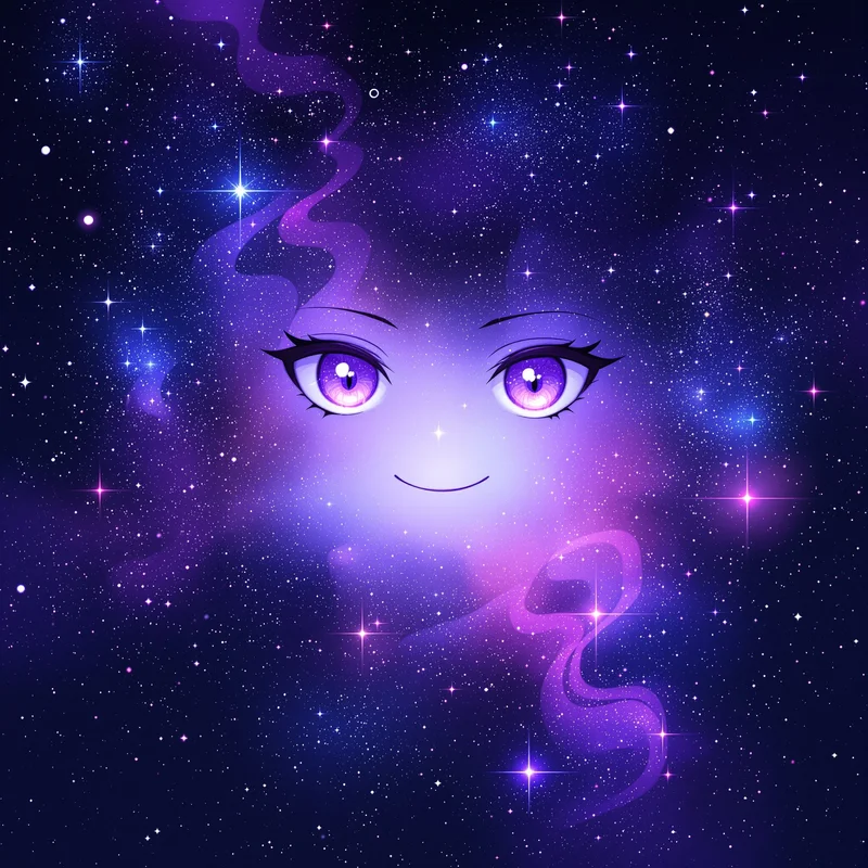 galaxy smile kuromi pfp with galaxy smile aura for cute profile picture