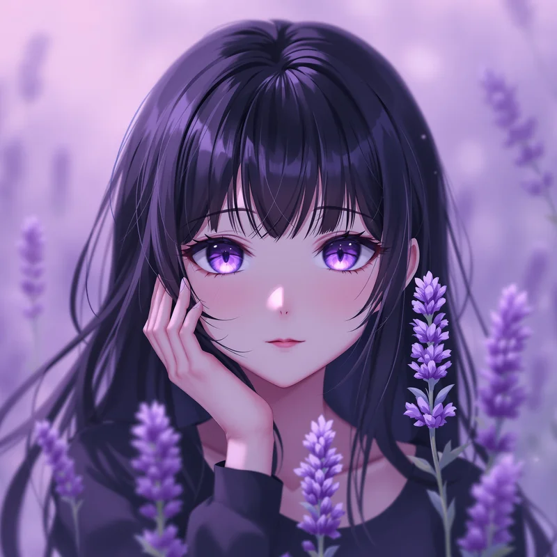lavender whisper kuromi pfp with lavender whisper glow for cute avatar