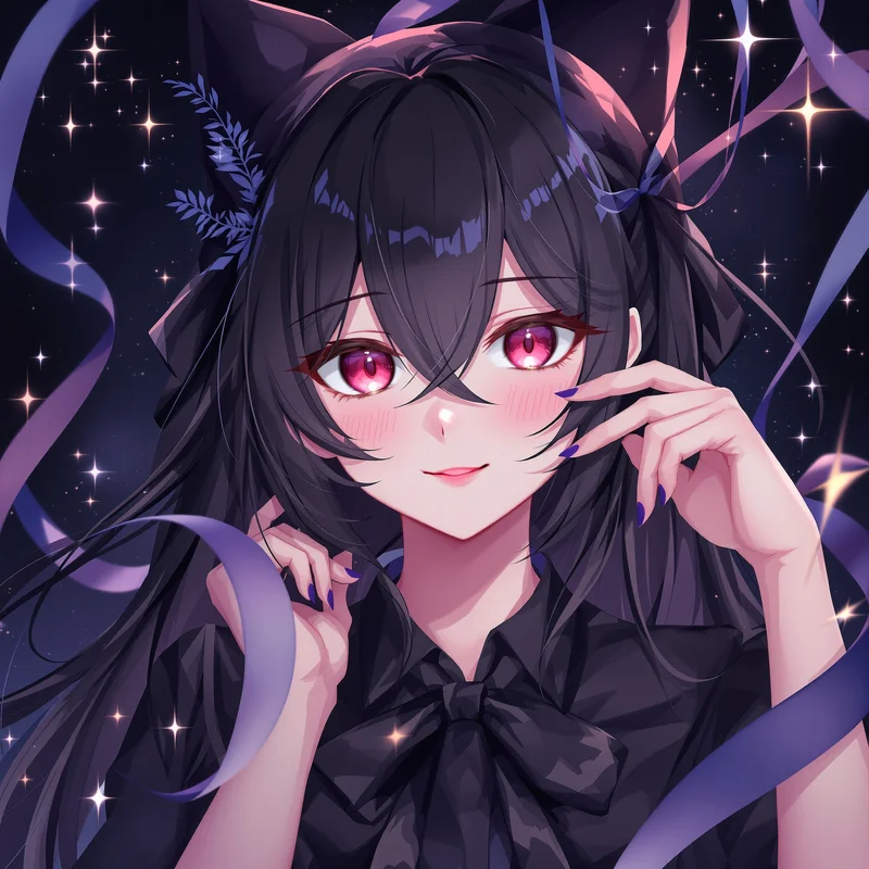 midnight ribbon kuromi pfp with midnight ribbon sweep for cute avatar