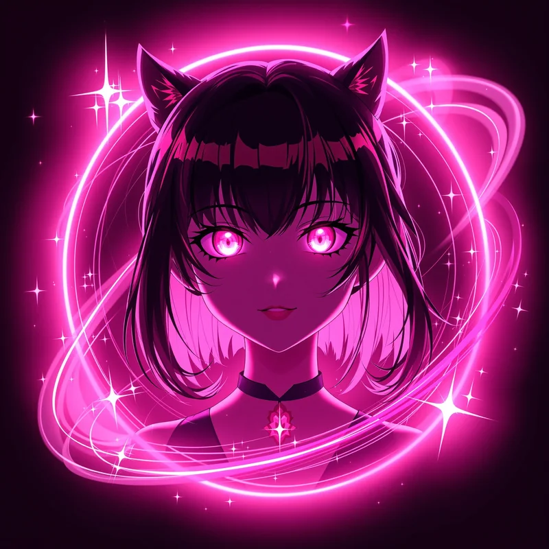 pink orbit kuromi pfp with pink orbit flare for cute profile picture