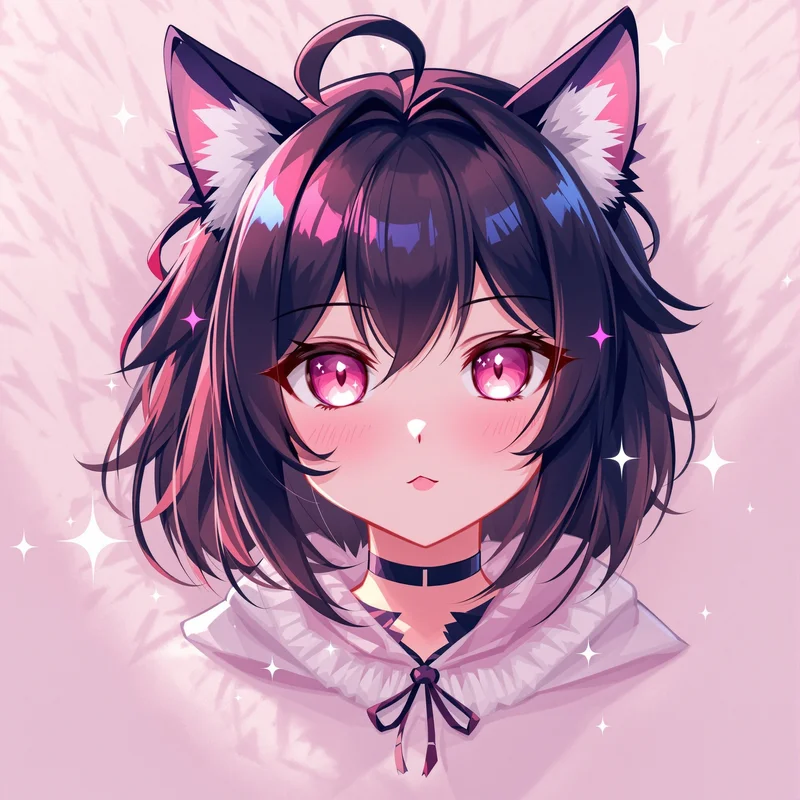 plush rebel kuromi pfp with plush rebel shimmer for cute avatar