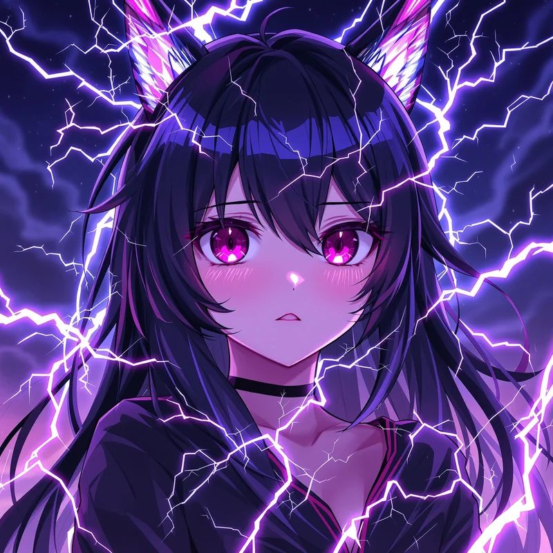thunder wink kuromi pfp with thunder wink flash for cute profile picture