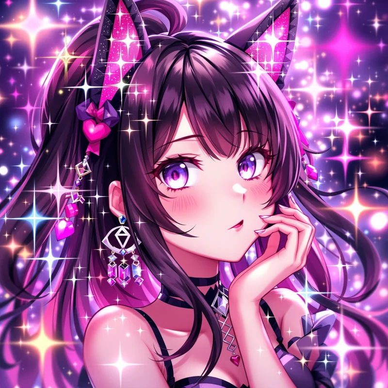 twinkle riot kuromi pfp with twinkle riot sparkle for cute profile picture