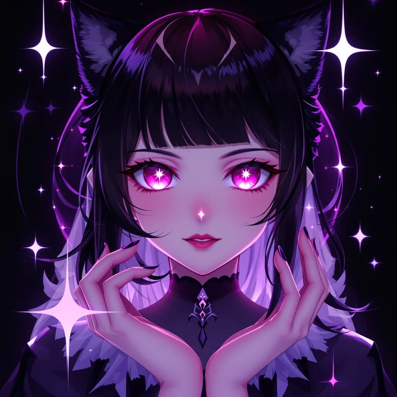 velvet wink kuromi pfp with velvet wink glow for cute avatar