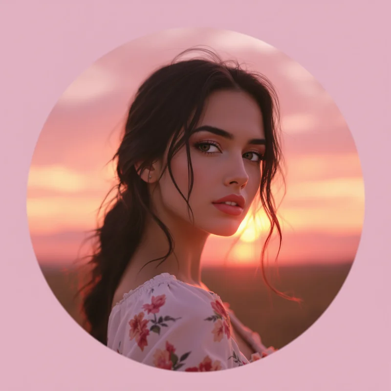 Lana Del Rey avatar profile image with dreamy romantic expression